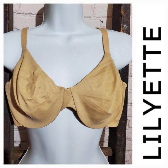 Lilyette‎ 38D Bra Beige Underwire - Picture 1 of 6